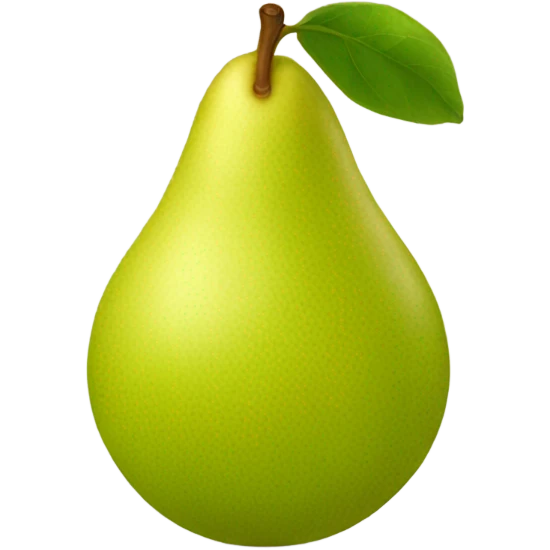 spherical pear emoji
