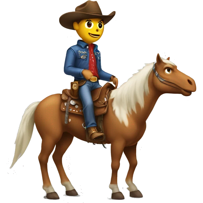 Cowboy dinasour emoji