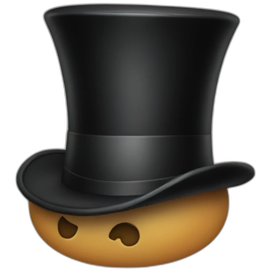 Buttock with a top hat emoji