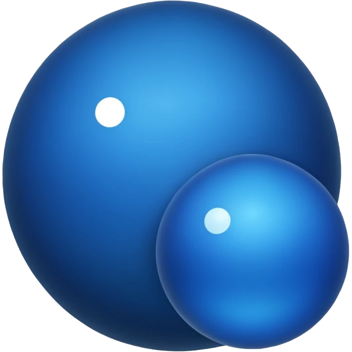 🔵☑️ ادمج لي هذان اكثر زرقة  emoji