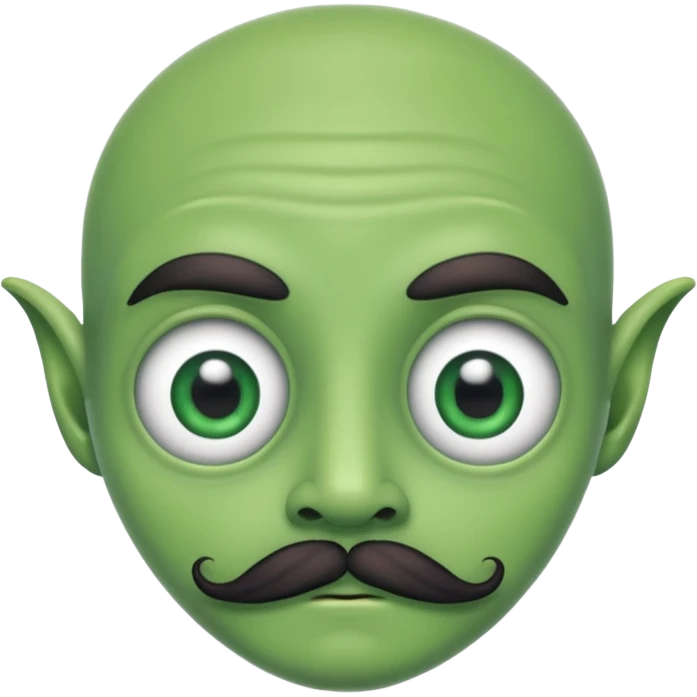 alien with mustache emoji