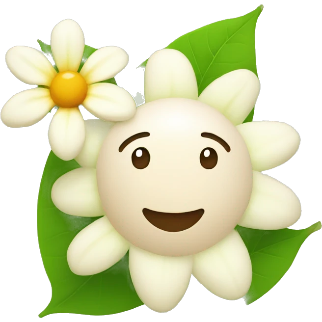 emoji of ashwagandha with flower  emoji