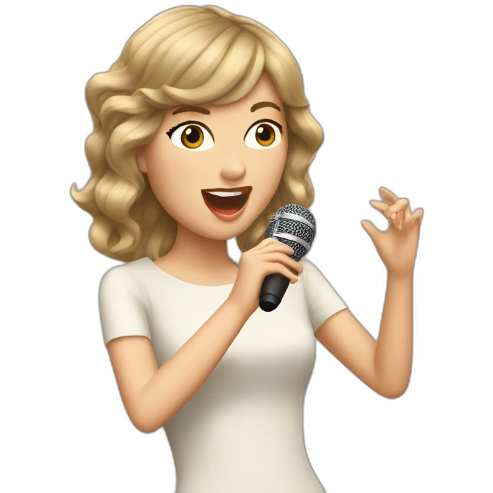 taylor swift singing emoji