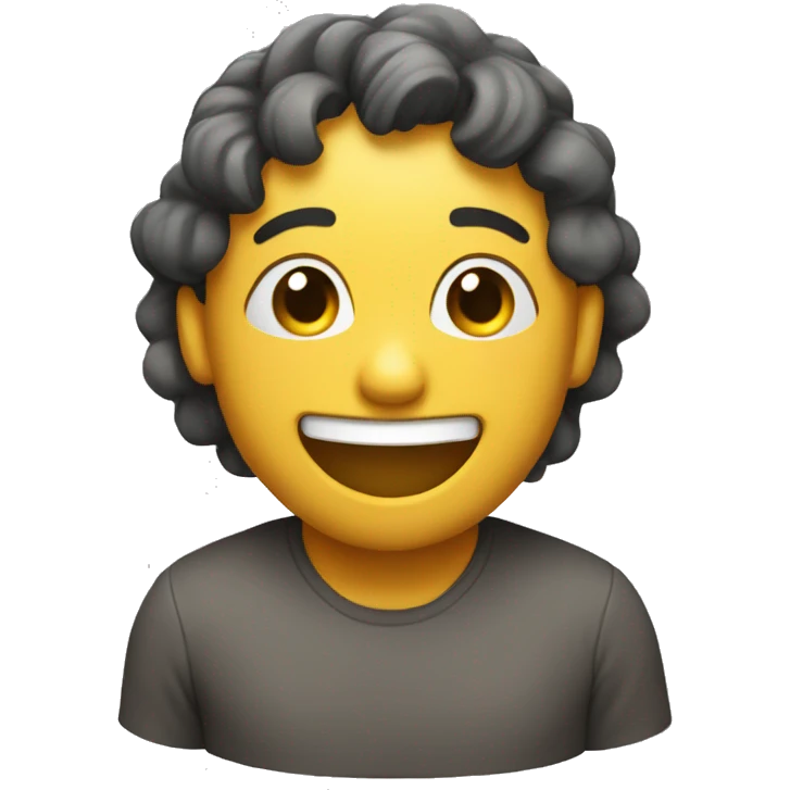 smiling and breathing emoji