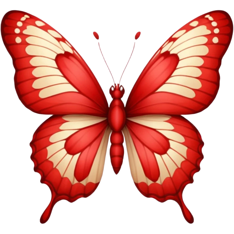 Red butterfly emoji