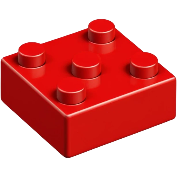 1 lego peice red emoji