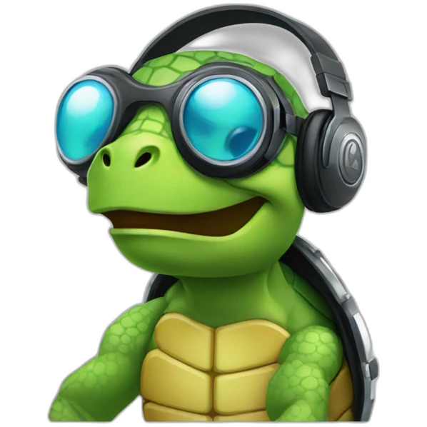 Dj turtle emoji