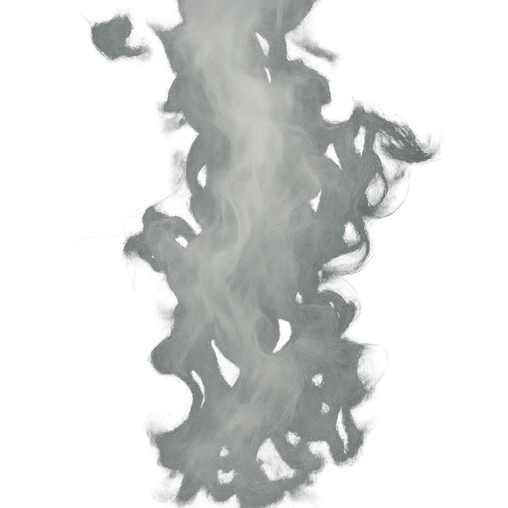 wispy white fog, gentle steam, light and airy, transparent effect emoji