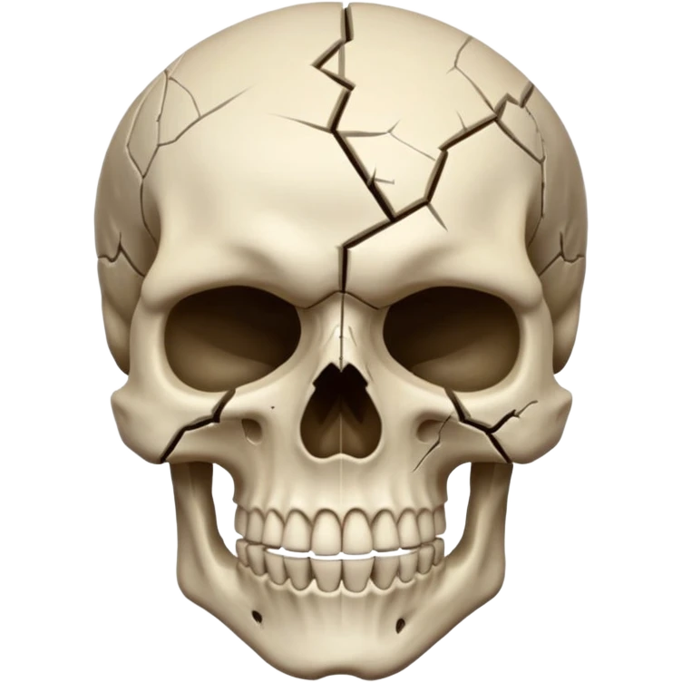 Mind blown skull face for png emoji