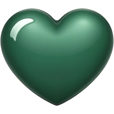 dark green heart emoji