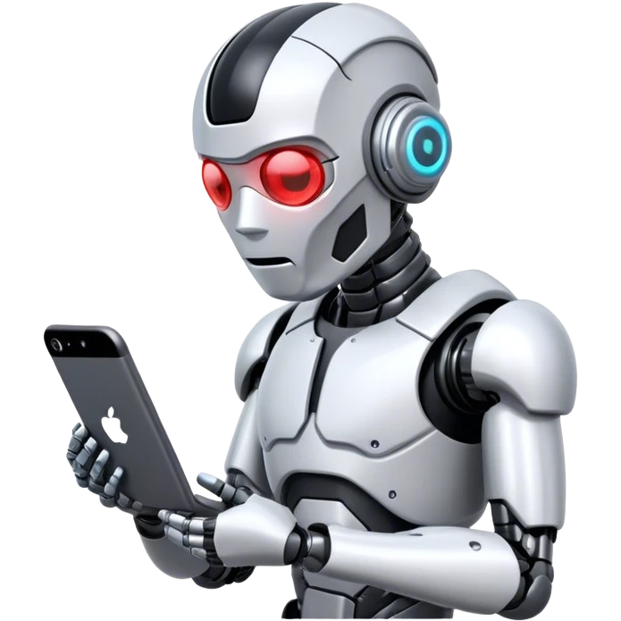 cyborg searching data emoji