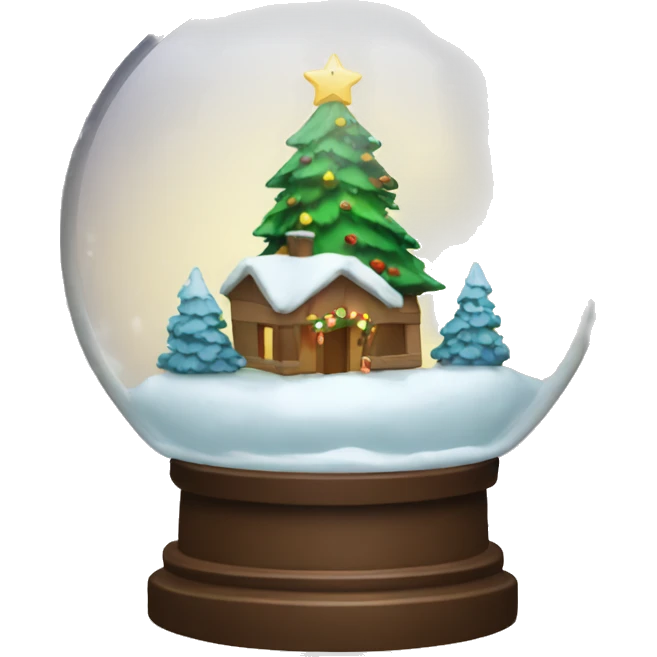 Christmas snowglobe emoji