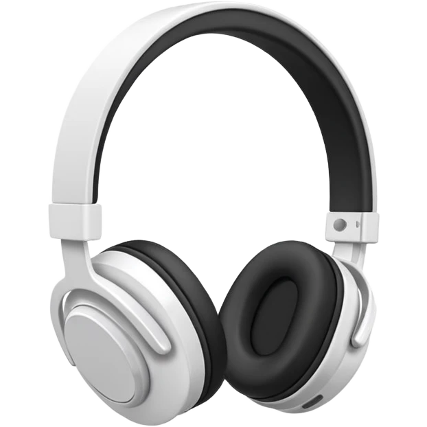 white Headphone emoji