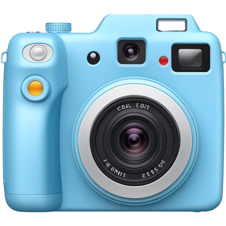 Light blue digital camera emoji