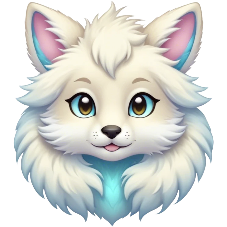 Kawaii bright fantasy ethereal anthro fursona animal emoji