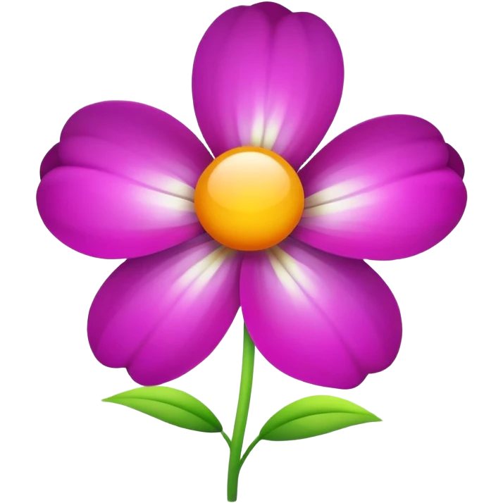 generate realistic flower in 3d emoji style emoji
