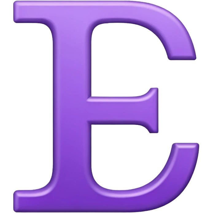 purple capital letter "I" alphabet emoji
