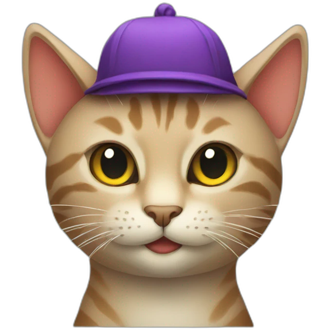 Cat with dragon hat emoji