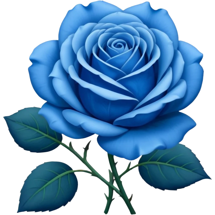 Rose bleu emoji