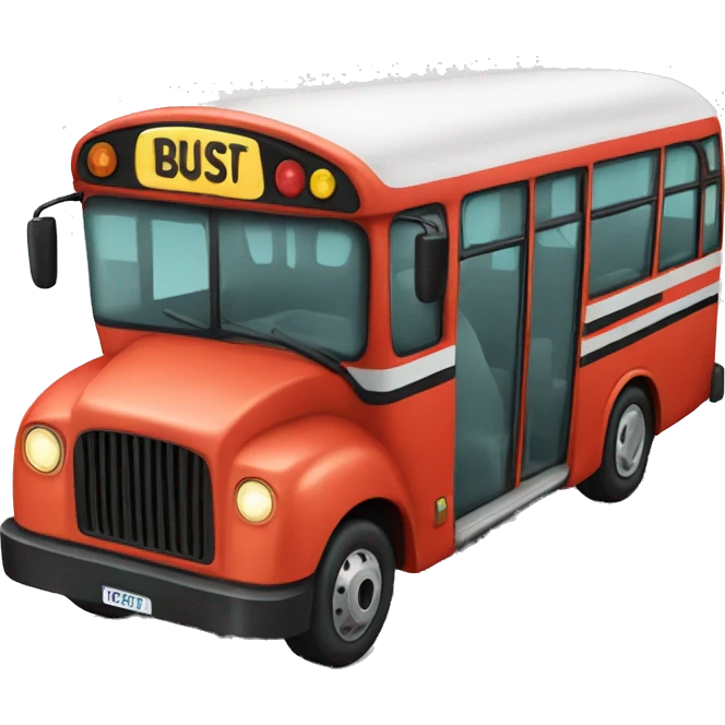 Bus with cap emoji