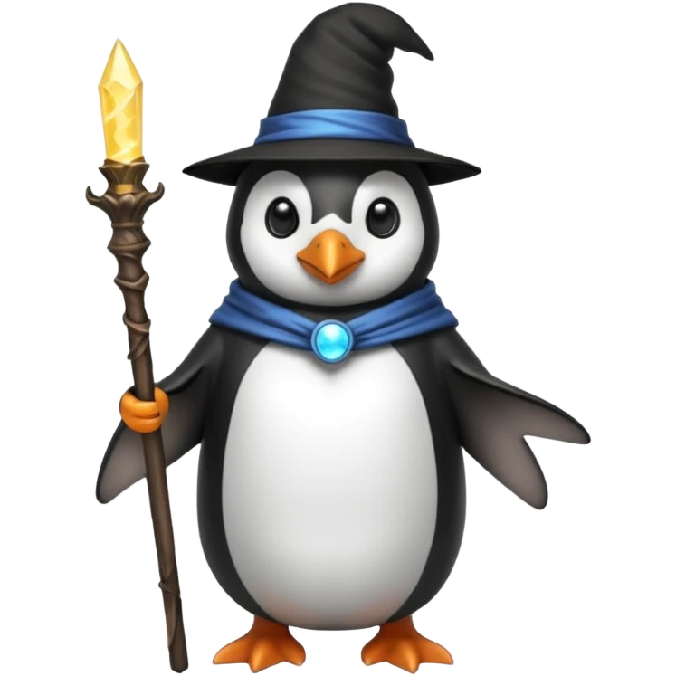 Penguin Wizard emoji