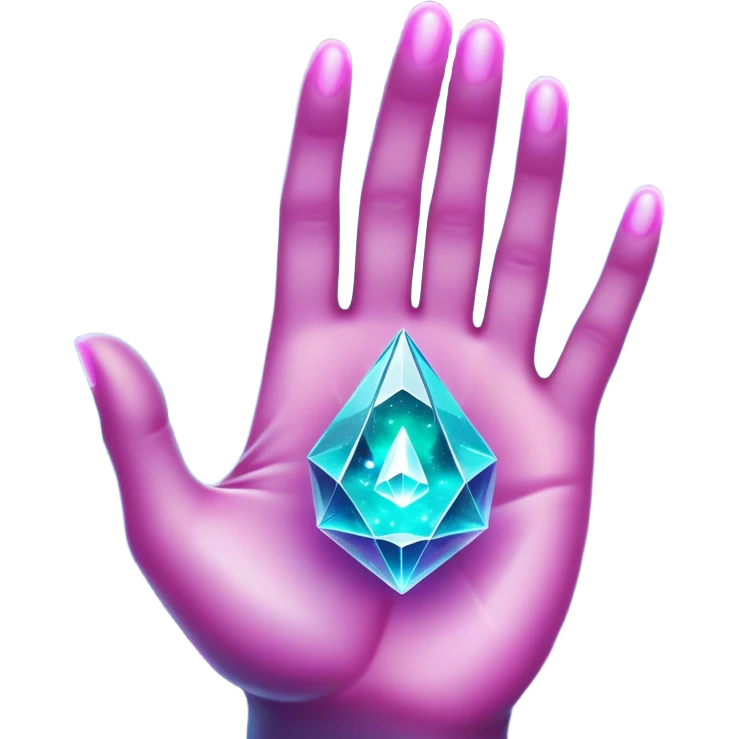 Ghostly hand emerging from stardust, holding a prism portal revealing floating products (e.g., jewelry) in a galaxy nebula, prism glows with cosmic magenta (#FF00FF) and celestial teal (#00CED1), starry depth-of-field, mystical luxury vibe emoji