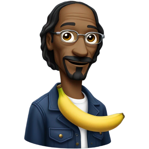 snoop dog smoking a banana  emoji