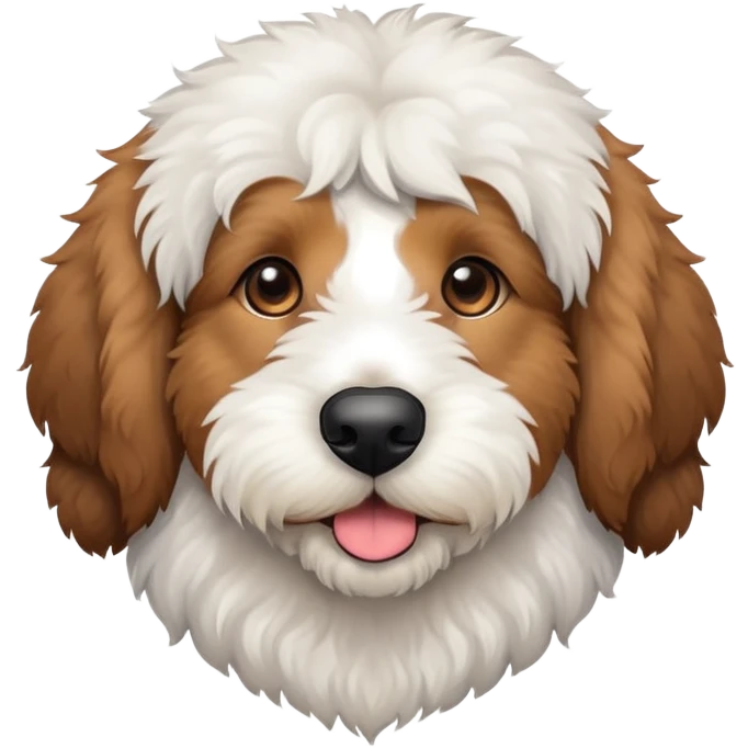 Bernedoodle light brown nose emoji