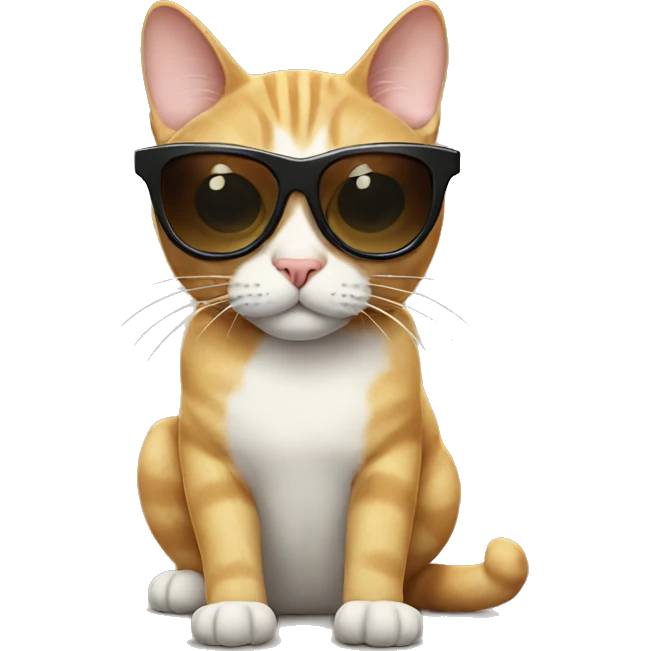 Cat with sunglasses emoji