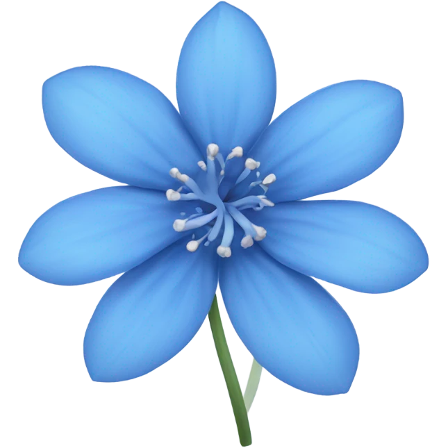 blue flower emoji