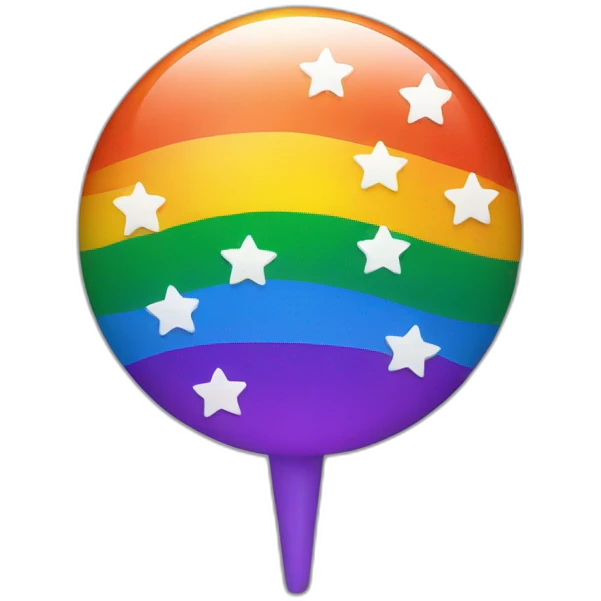 Pride vlag with stars emoji