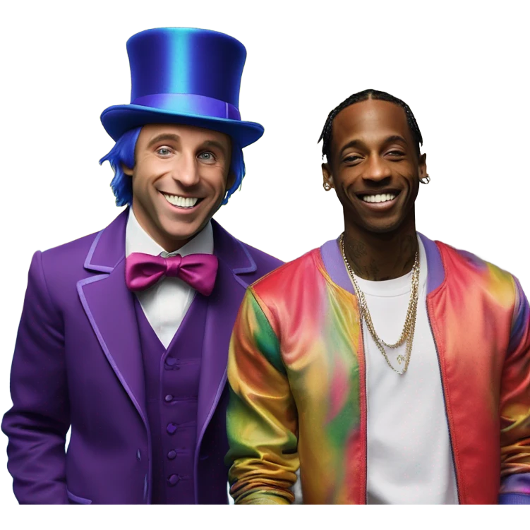 Willy Wonka and Travis Scott mix on a Tuesday ￼ emoji