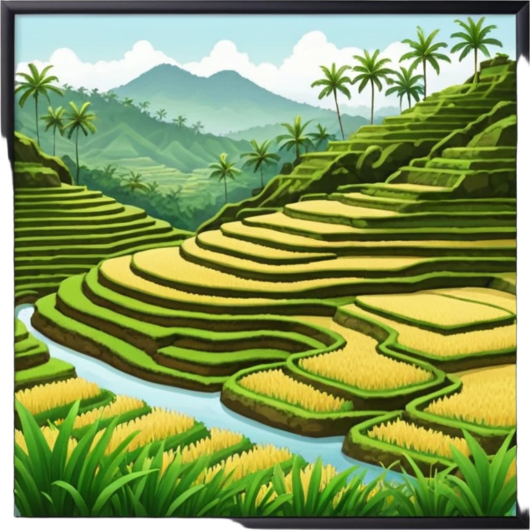 rice terrases UBUD emoji