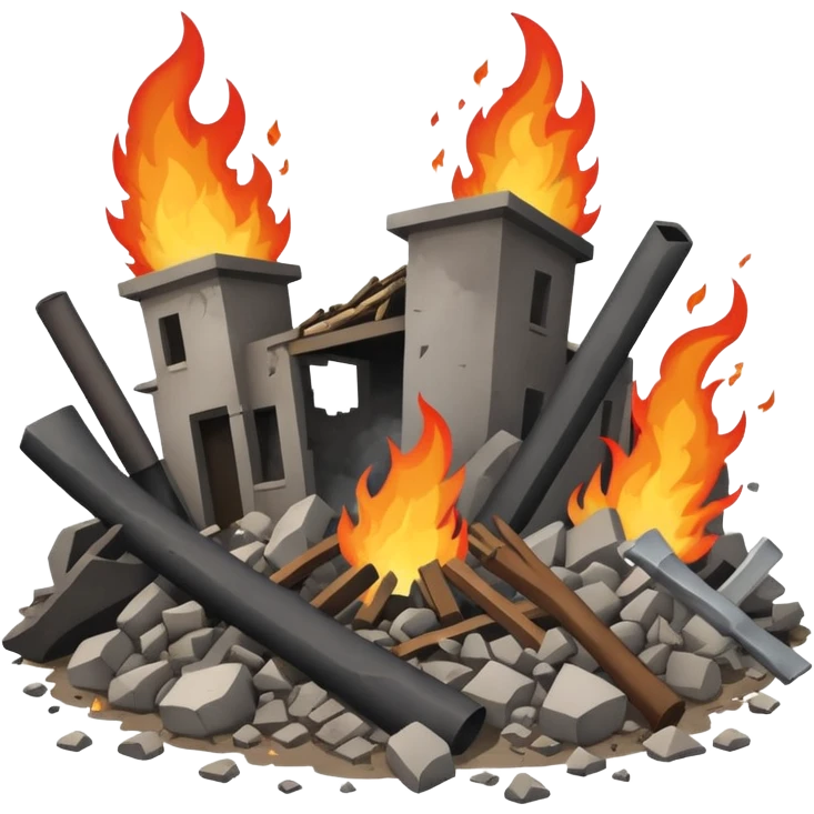 war and destruction emoji