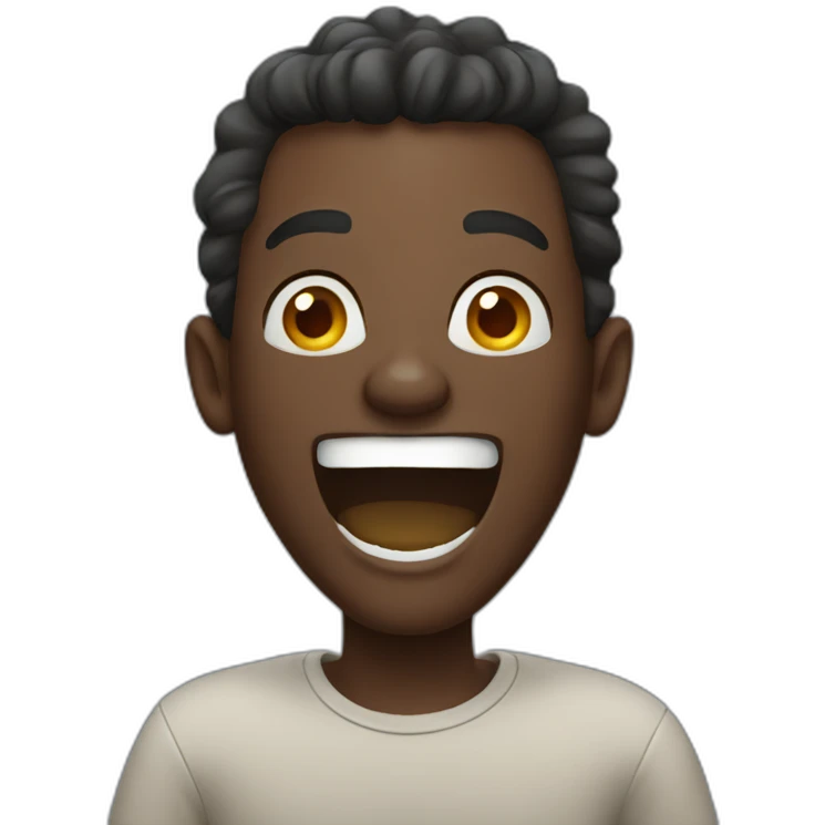 Excited African man emoji