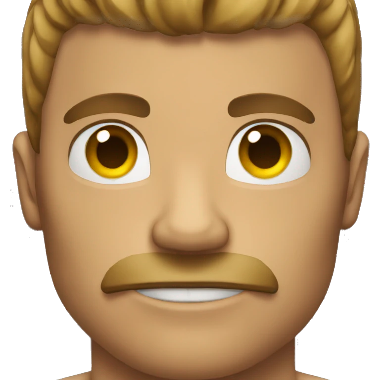 Bold Man with muscle  emoji