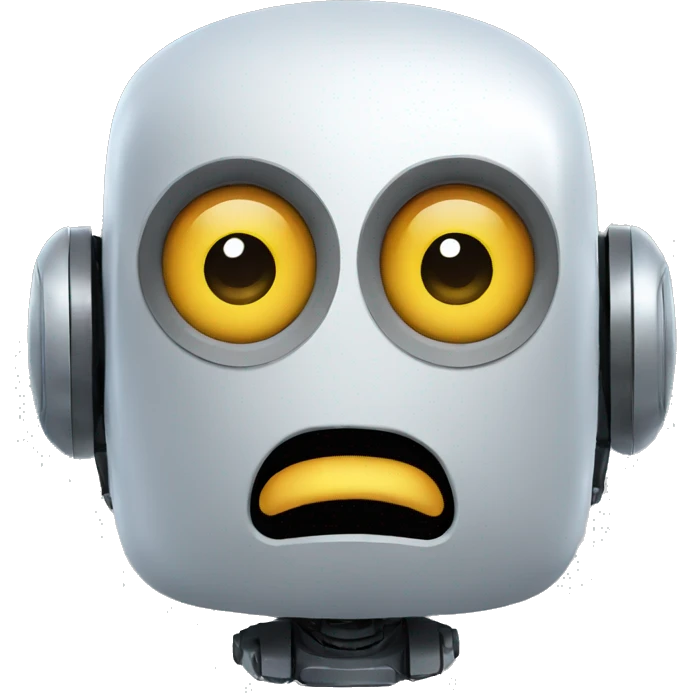 surprised robot emoji