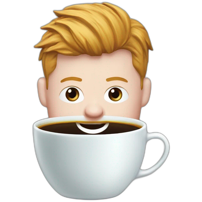 Kevin de Bruyne buvant du thé dans une tasse du réal de Madrid  emoji