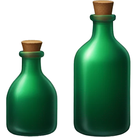 Dark green potion bottle emoji