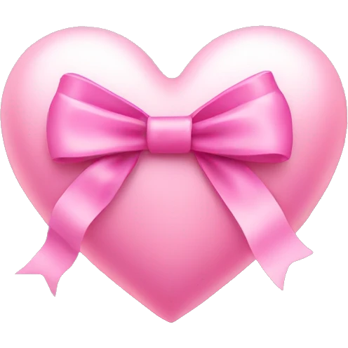 pink heart with bow emoji