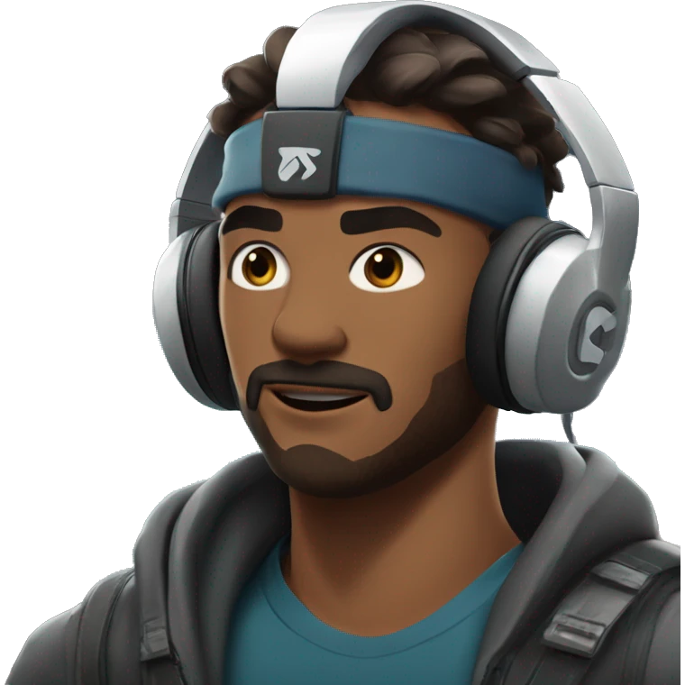 he was a gamer . he use the gaming headset and  play game .behind the view . he play valorant   emoji