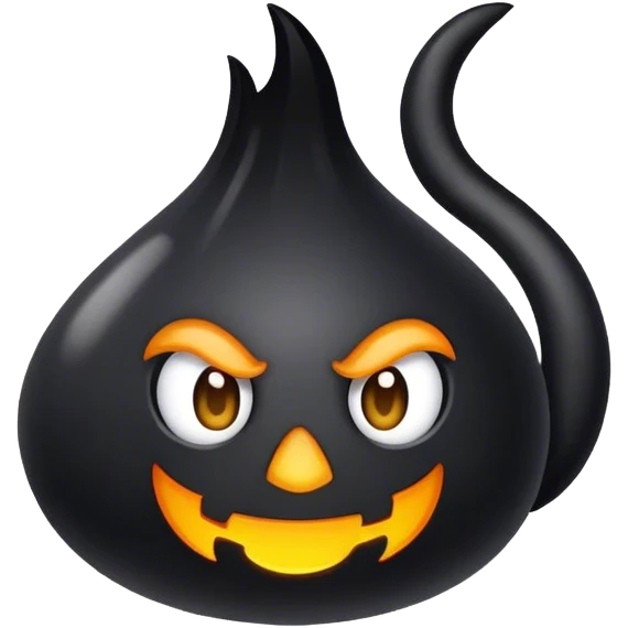 Fogo preto emoji