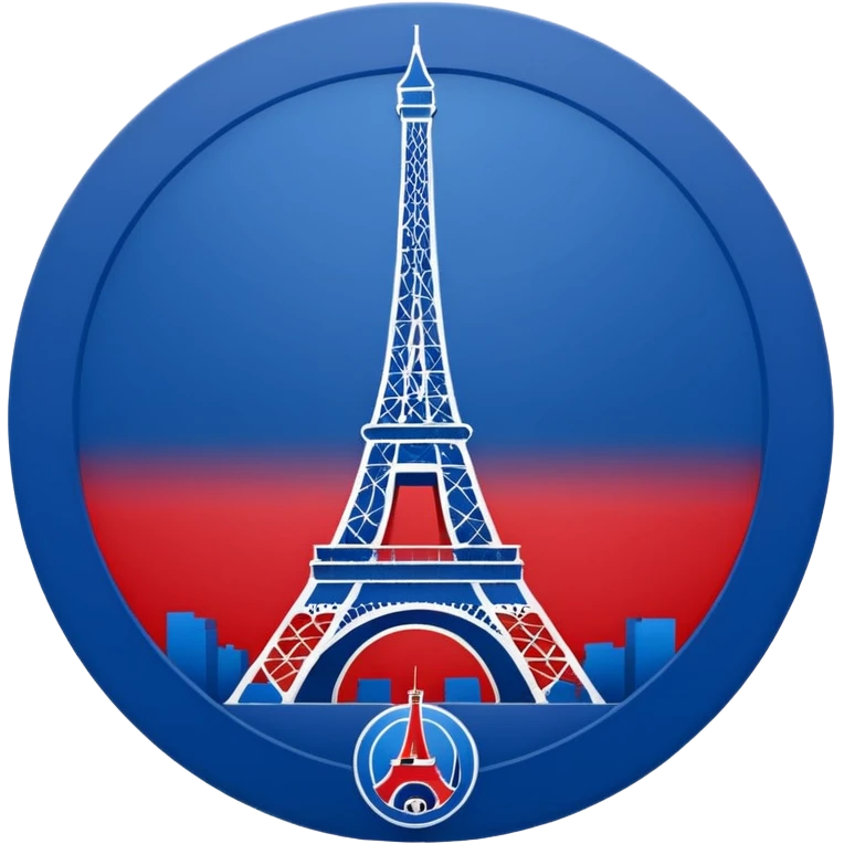 create a PSG Club logo emoji emoji