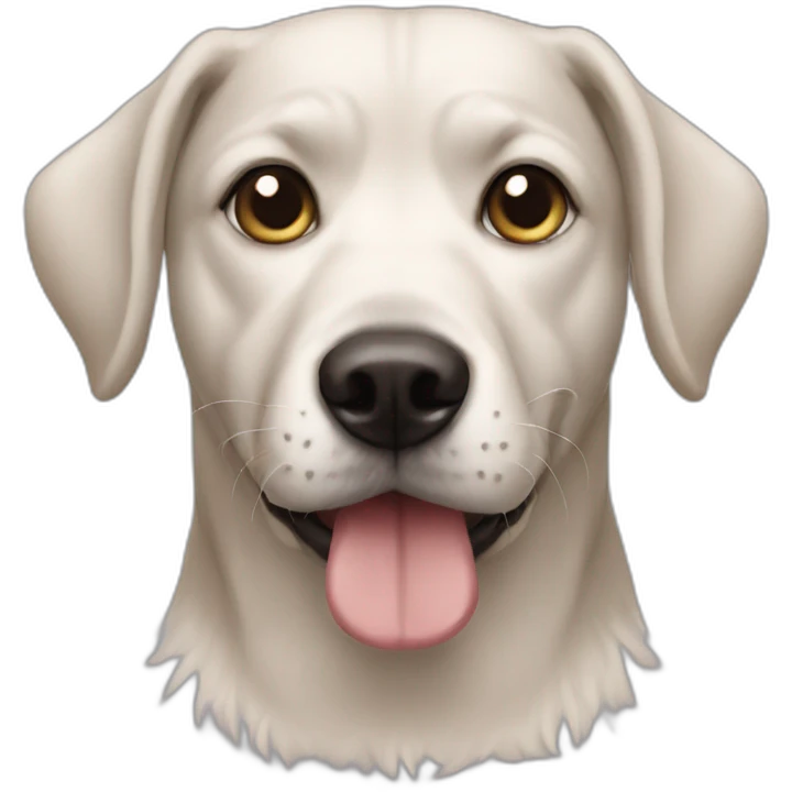 Half dog half human emoji