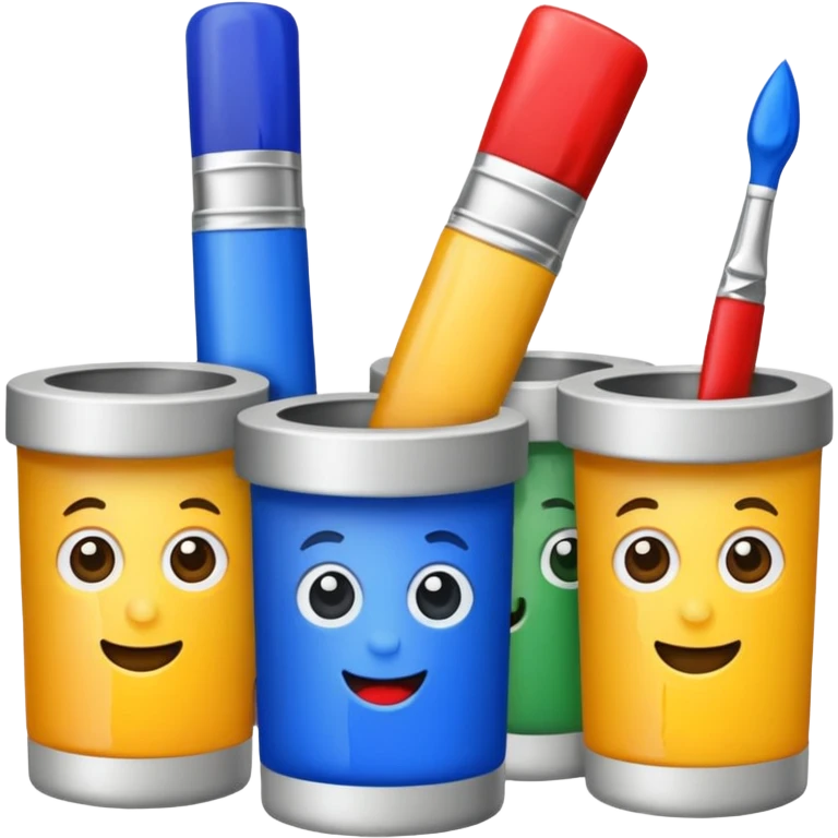 artist paint tubes emoji