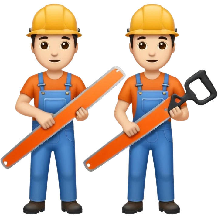 men with saws emoji