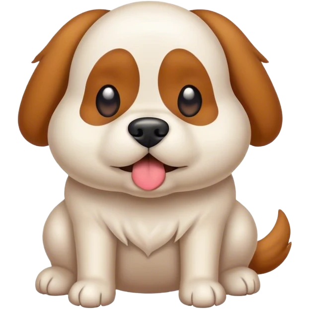 Dog pooping  emoji