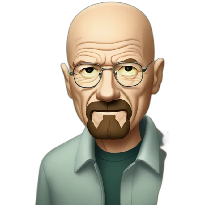 Walter white biting a tree emoji