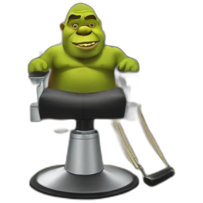 Shrek chez le coiffeur emoji