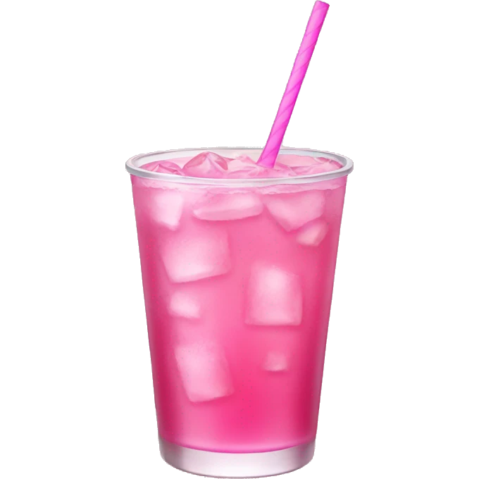 A pink drink emoji